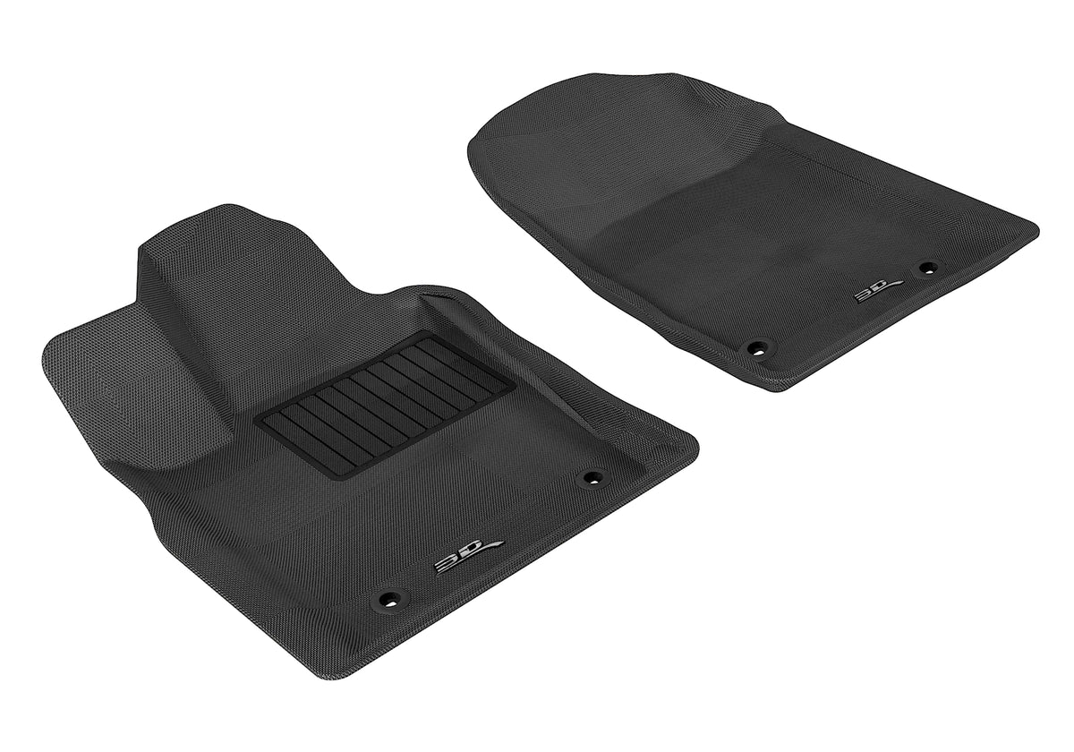 3D MAXpider Custom Fit Floor Mat for Select Jeep/Dodge Grand Cherokee/Durango Models - Kagu Rubber (Black) - Front Row