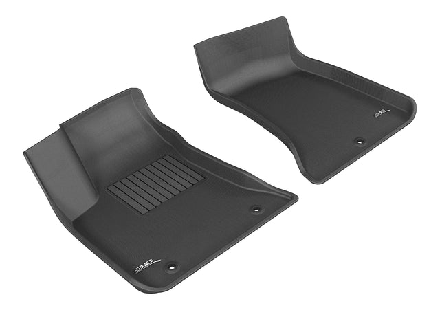 3D MAXpider Custom Fit Kagu Floor Mat (Black) Compatible with Chrysler 300 2011-2022 / Dodge Charger 2011-2022 - Front Row