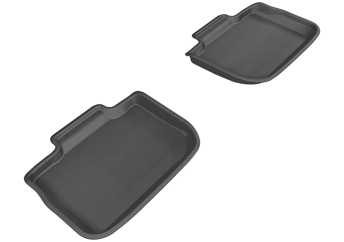 3D MAXpider Custom Fit Kagu Floor Mat (Black) Compatible with Chrysler 300 2011-2022 / Dodge Charger 2011-2022 - Second Row