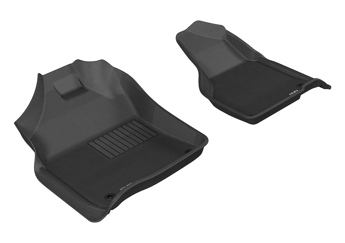 3D MAXpider Custom Fit Kagu Floor Mat (Black) Compatible with Dodge Ram 1500 2012-2024 / Dodge Ram 2500/3500 2012-2022 (FL-3332BK1) - Front Row
