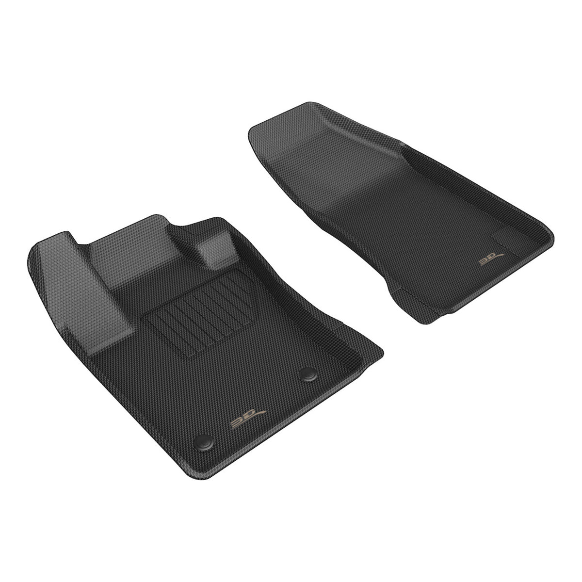 3D MAXpider Custom Fit Kagu Floor Mat (Black) Compatible with Dodge Hornet 2023-2025 / Alfa Romeo Tonale 2023-2025 - Front Row