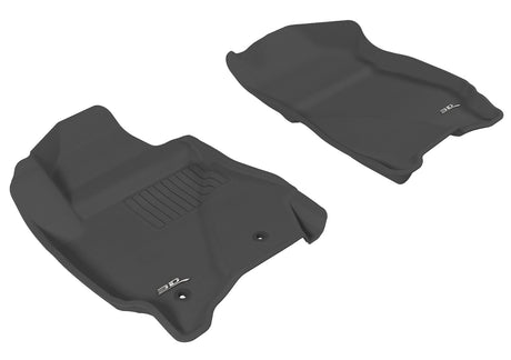 3D MAXpider Custom Fit All-Weather Floor Mat for Select Ford Escape/Mazda Tribute Models - Kagu Rubber (Black) 2011-2012 - Front Row