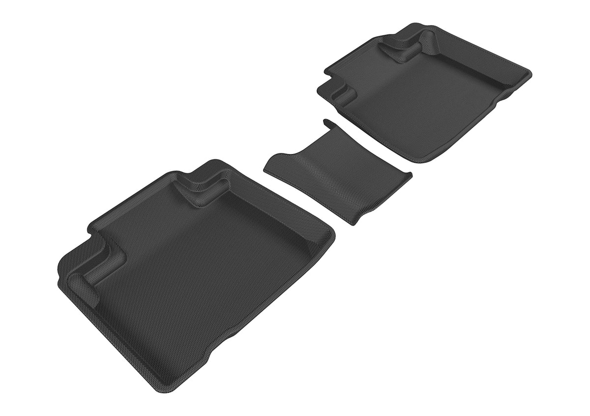 3D MAXpider Custom Fit Kagu Floor Mat (Black) Compatible with Ford Edge 2015-2022 - Second Row