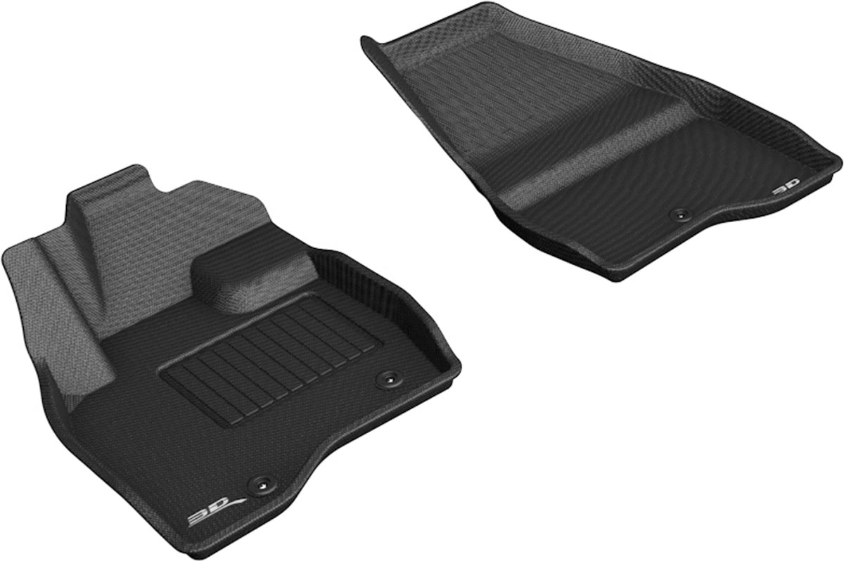 3D MAXpider 2017-2019 Ford Explorer Kagu Floormat - Black (L1FR11111509) - Front Row