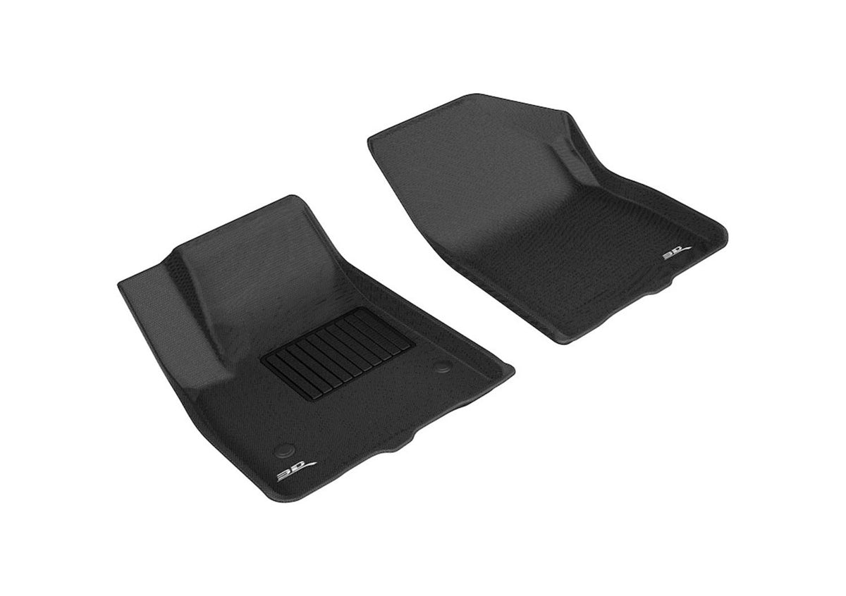 3D MAXpider Custom Fit Kagu Floor Mat (Black) Compatible with Chevrolet Blazer 2017-2024 / GMC Acadia 2017-2024 - Front Row