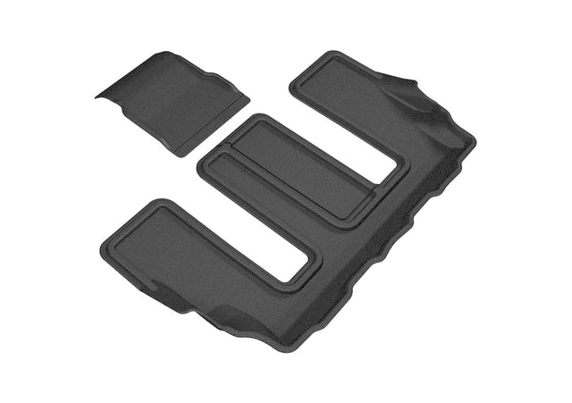 3D MAXpider Kagu Floor Mat (Black) Compatible with Cadillac XT6 2017-2024 / GMC Acadia 2017-2024 (2nd row bucket seats 2 pieces design) - 3rd Row