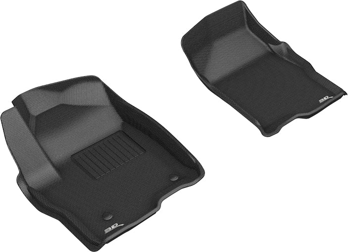 3D MAXpider 2019-2020 GMC/Chevrolet Sierra 1500/Silverado 1500 Kagu Floormat - Black (L1GM02511509) - Front Row