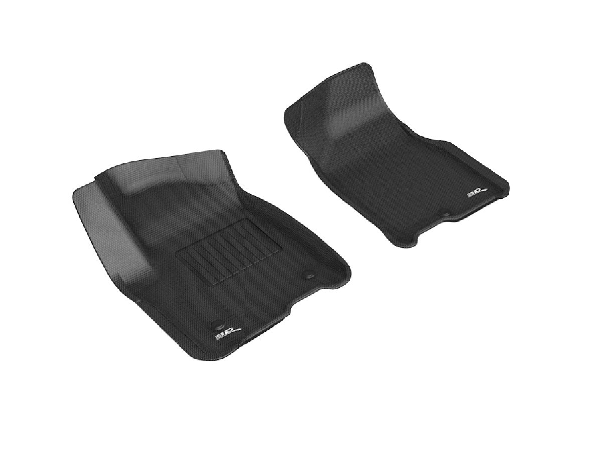 3D MAXpider Custom Fit Kagu Floor Mat (Black) Compatible with Chevrolet Tahoe/GMC Yukon 7-Seat 2021-2025 - Front Row