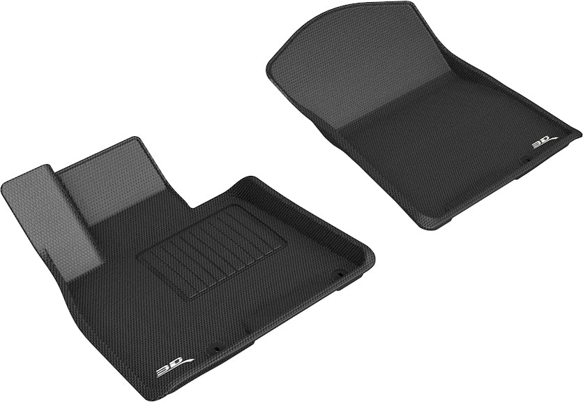 3D MAXpider Custom Fit Kagu Floor Mat (Black) Compatible with Genesis GV80 2021-2024 - Front Row