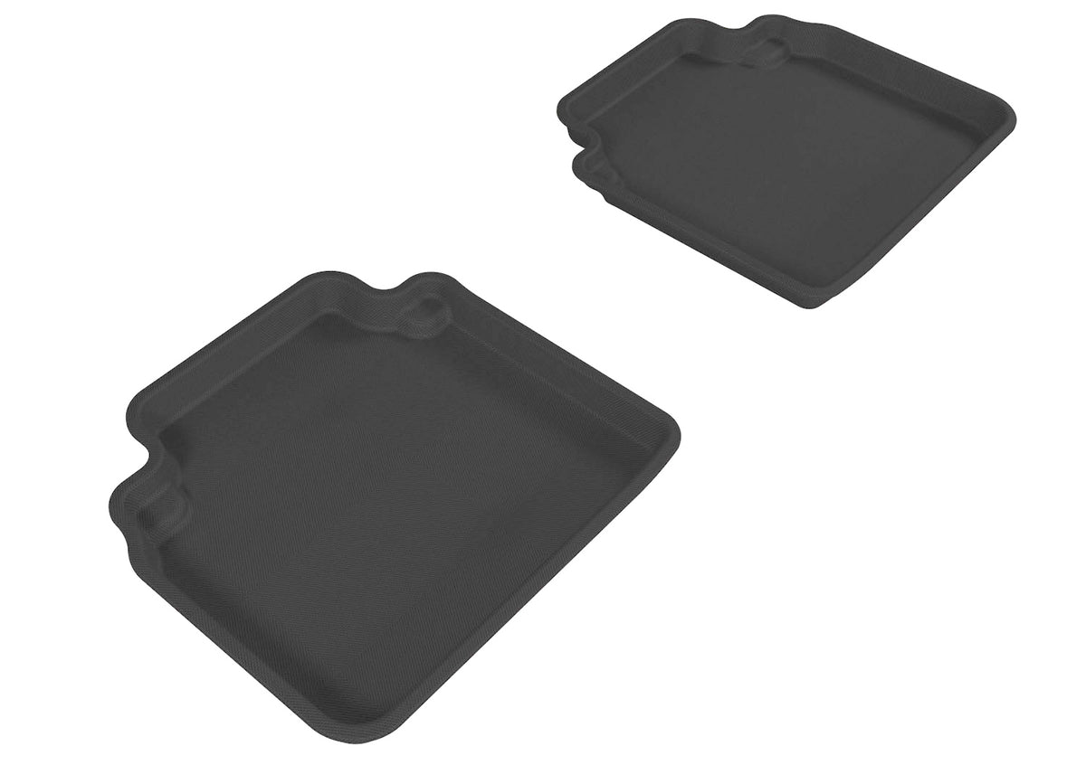 3D MAXpider L1HD00821509 Custom Fit All-Weather Floor Mat for Select Honda Accord Models - Kagu Rubber (Black) 2008-2012 (Sedan) - Second Row