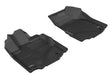 3D MAXpider Custom Fit All-Weather Floor Mat for Select Honda Ridgeline Models - Kagu Rubber (Black) 2006-2014 - Front Row