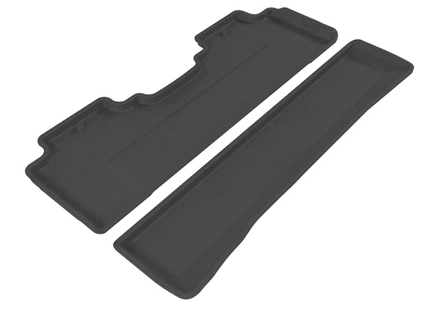 3D MAXpider Custom Fit All-Weather Floor Mat for Select Honda Ridgeline Models - Kagu Rubber (Black) 2006-2014 - Second Row