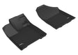 3D MAXpider Custom Fit Kagu Floor Mat (Black) Compatible with Honda Passport 2016-2024 / Honda Pilot 2016-2022 - Front Row