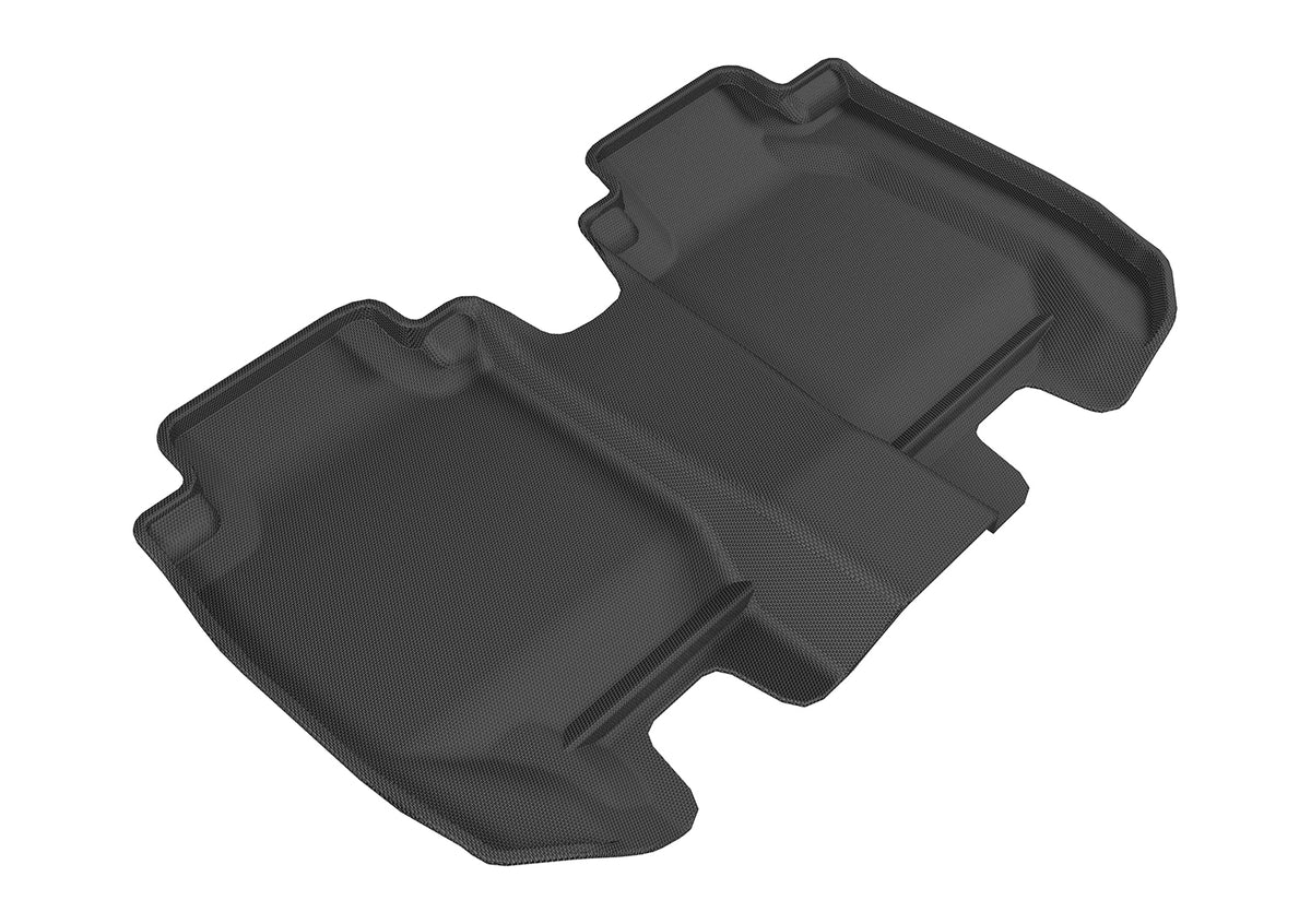 3D MAXpider Custom Fit All-Weather Floor Mat for Select Honda HR-V Models - Kagu Rubber (Black) 2016-2022 - Second Row