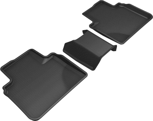 3D MAXpider Custom Fit Kagu Floor Mat (Black) Compatible with Honda Accord 2018-2022 - Second Row