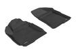 3D MAXpider L1HY04011509 Custom Fit All-Weather Floor Mat for Select Hyundai Santa Fe Models - Kagu Rubber (Black) 2010-2012 - Front Row