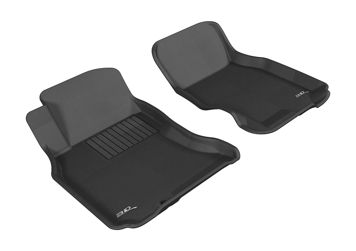 3D MAXpider Custom Fit All-Weather Floor Mat for Select Infiniti FX35/45 Models - Kagu Rubber (Black) - Front Row