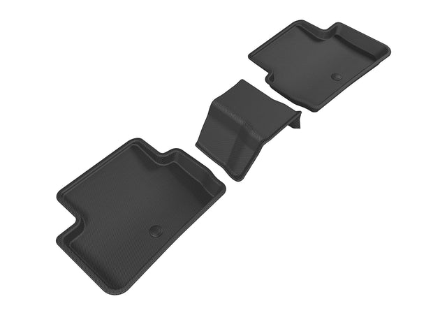 3D MAXpider Custom Fit All-Weather Floor Mat for Select Infiniti QX30 Models - Kagu Rubber (Black) 2017-2019 - Second Row