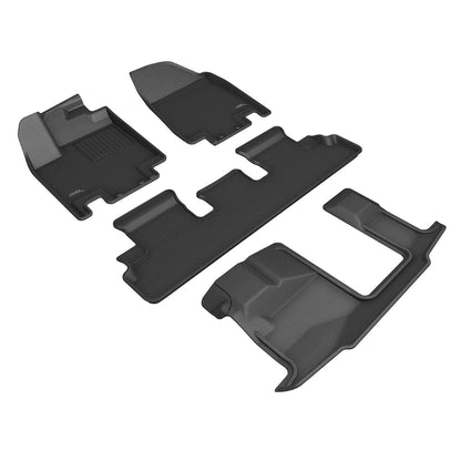 3D MAXpider Custom Fit Floor Liner Black for 2022-2023 NISSAN PATHFINDER All 3 Rows, Fits 8 Seaters