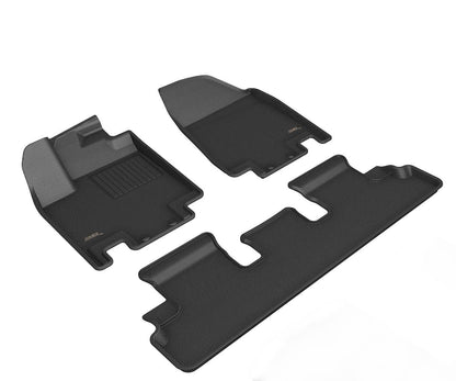 3D MAXpider Custom Fit Floor Liner Black for 2022-2023 NISSAN PATHFINDER 1st and 2nd Rows, Fits 7/8 Seaters