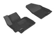 3D MAXpider Custom Fit All-Weather Floor Mat for Select Kia Soul Models - Kagu Rubber (Black) 2014-2019 - Front Row