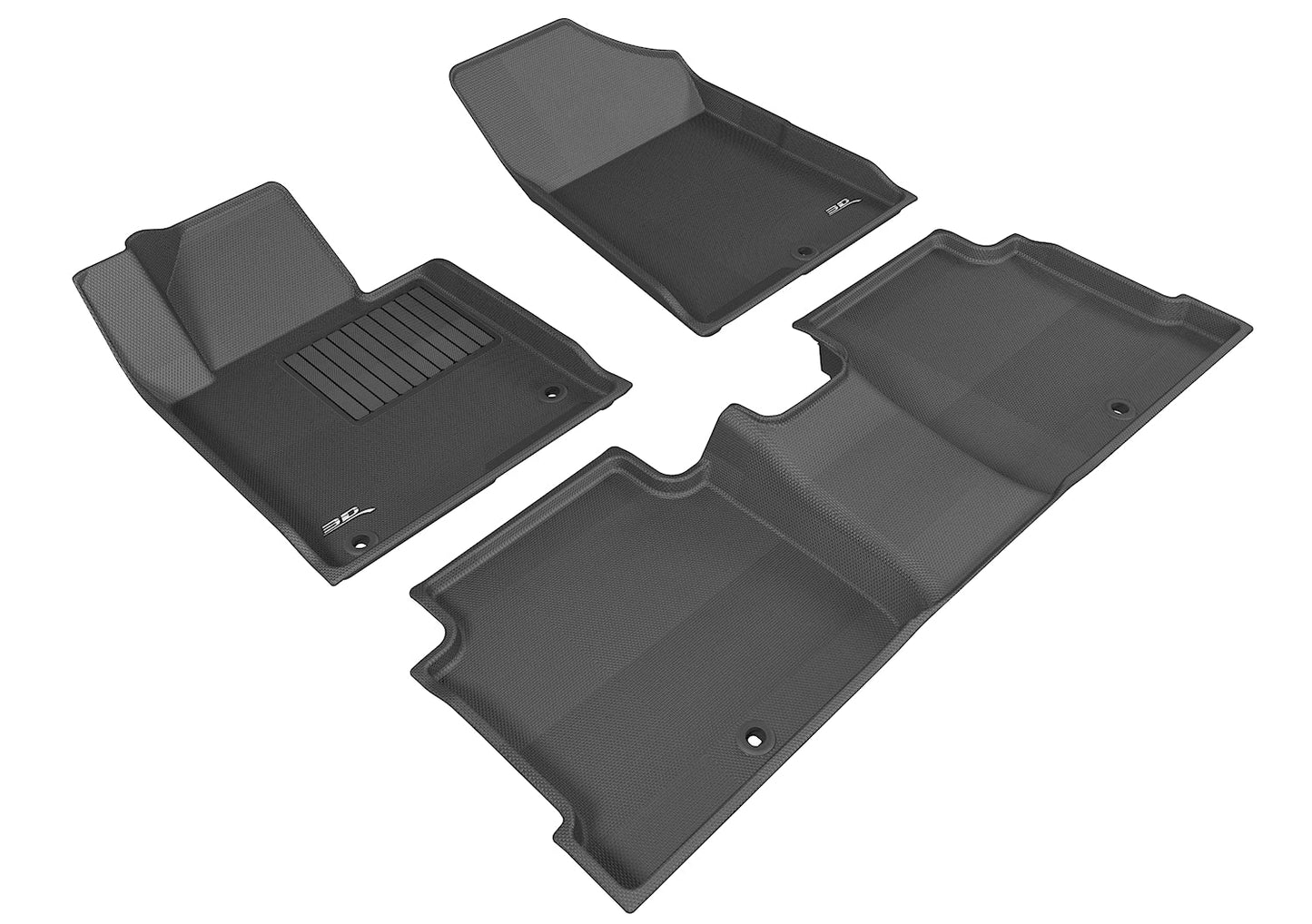 3D MAXpider Custom Fit Floor Liner Black for 2015-2019 Hyundai Sonata (Gas Model Only)