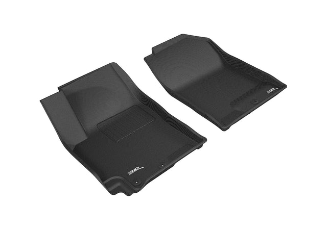 3D MAXpider Custom Fit Kagu Floor Mat (Black) Compatible with Kia Rio 2018-2022 - Front Row