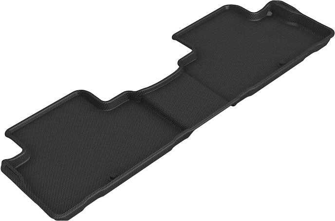 3D MAXpider Custom Fit Kagu Floor Mat (Black) Compatible with Kia Telluride 8-Seat 2020-2024 - Second Row