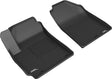3D MAXpider Custom Fit Kagu Floor Mat (Black) Compatible with Kia Seltos 2021-2026 - Front Row