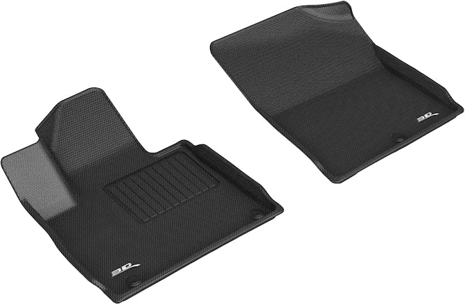 3D MAXpider Custom Fit Kagu Floor Mat (Black) Compatible with Kia Sorento 2021-2025 - Front Row