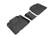 3D MAXpider Custom Fit Kagu Floor Mat (Black) Compatible with Lincoln MKX 2016-2024 / Lincoln Nautilus 2016-2024 - Second Row