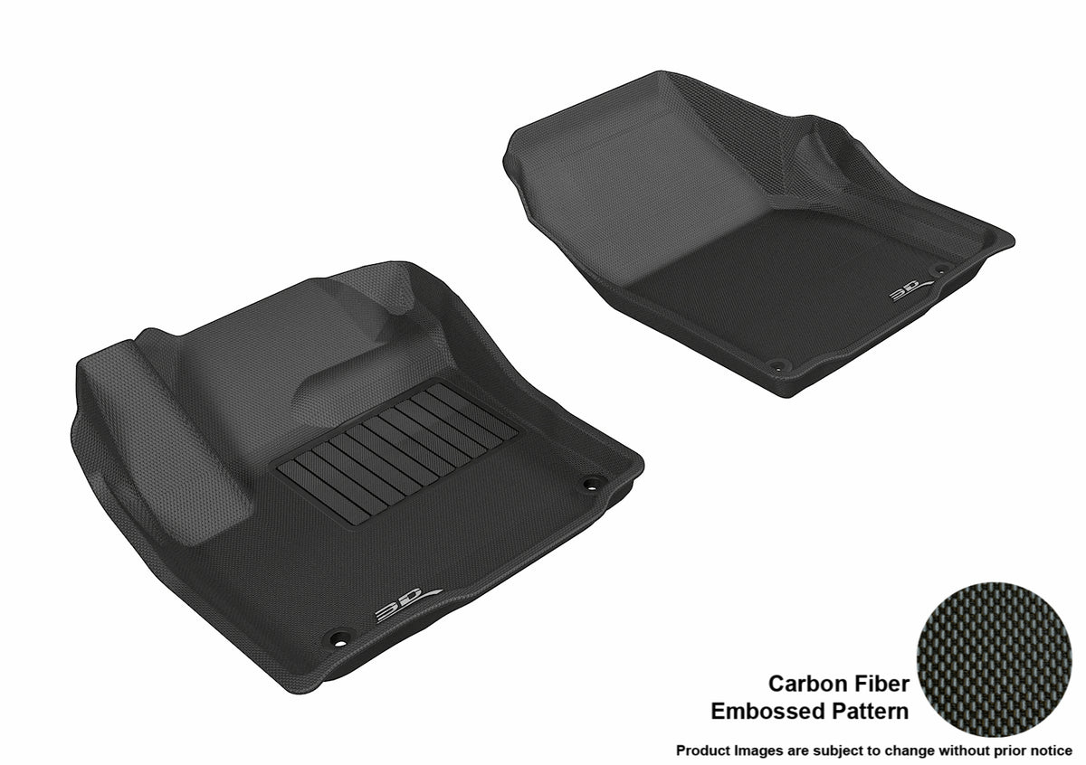 U-Guard 3D KAGU Maxpider Floor Mat in Black FL-8400BK1 - Front Row
