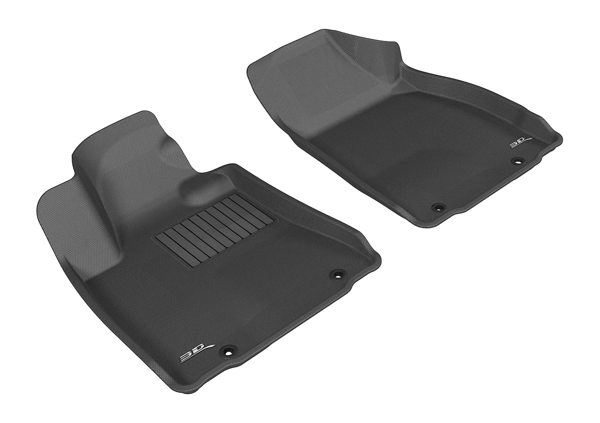 3D MAXpider Custom Fit Kagu Floor Mat (Black) Compatible with Lexus RX 2013-2015 - Front Row