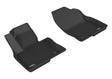 3D MAXpider Custom Fit Kagu Floor Mat (Black) Compatible with Mazda CX-9 2016-2023 - Front Row
