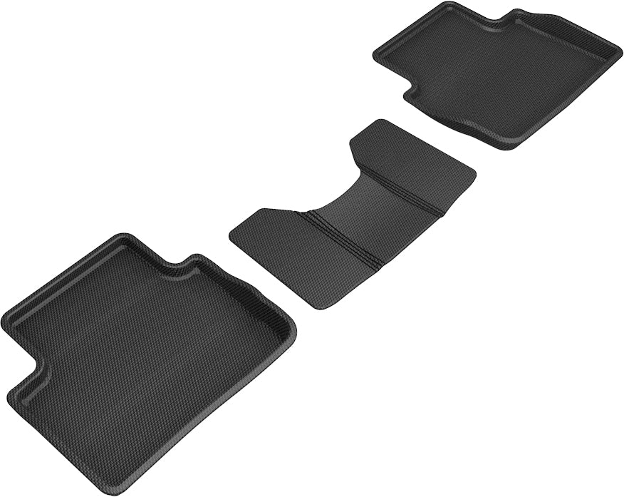 3D MAXpider Custom Fit Kagu Floor Mat (Black) Compatible with Mazda CX-30 2019-2024 / Mazda3 2019-2024 - Second Row