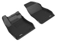3D MAXpider Custom Fit Kagu Floor Mat (Black) Compatible with Nissan Sentra 2020-2024 - Front Row