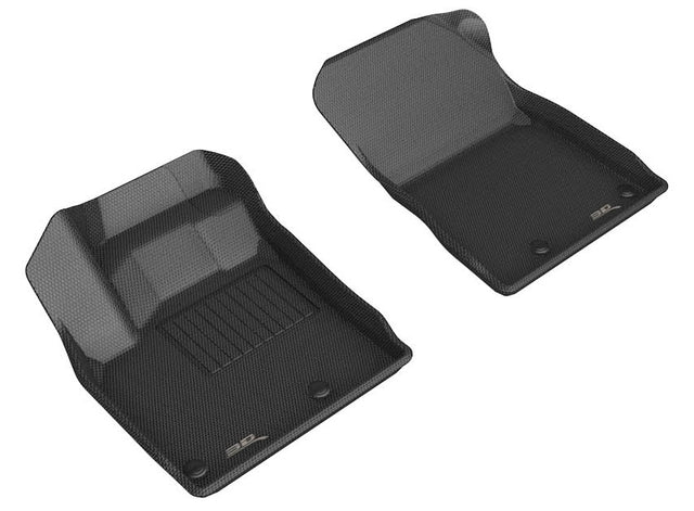 3D MAXpider Custom Fit Kagu Floor Mat (Black) Compatible with Nissan Rogue 2021-2022 - Front Row