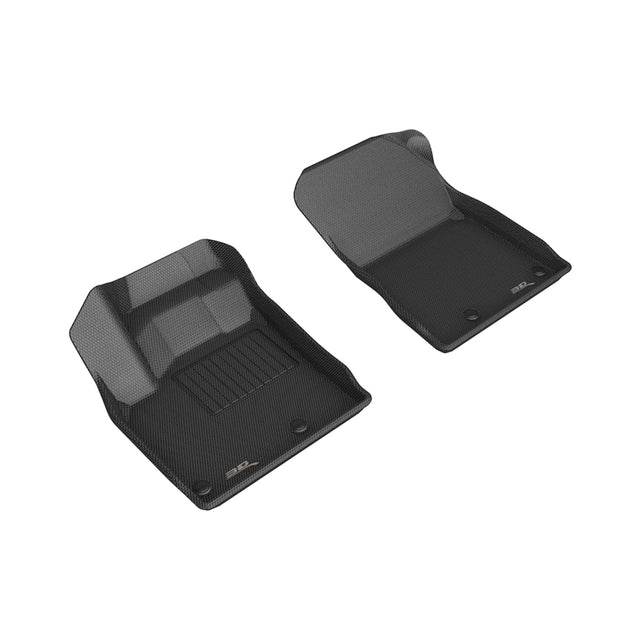 3D MAXpider Custom Fit Kagu Floor Mat (Black) Compatible with Nissan Rogue 2023-2026 - Front Row