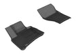 3D MAXpider Custom Fit All-Weather Floor Mat for Select Porsche Cayenne/Volkswagen Touareg Models - Kagu Rubber (Black) 2011-2018 - Front Row