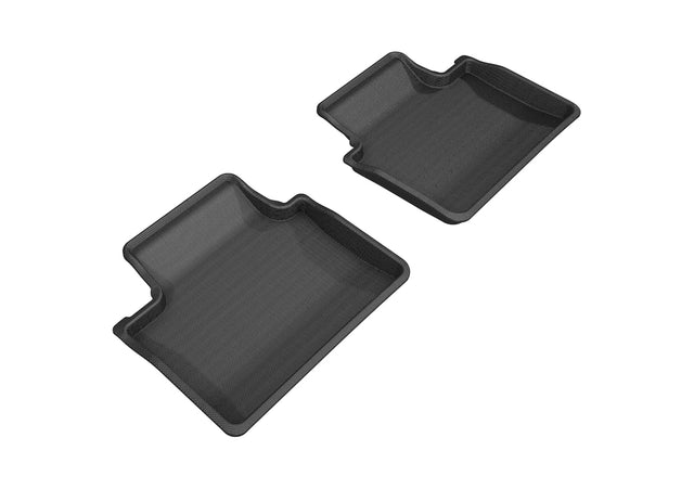 3D MAXpider L1PO01721509 Custom Fit All-Weather Kagu Series Floor Mats Black for Porsche Panamera Models 2017-2024 - Second Row