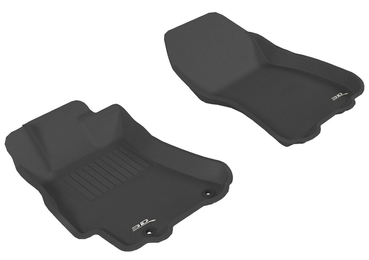 3D MAXpider Custom Fit All-Weather Floor Mat for Select Subaru Legacy/Outback Models - Kagu Rubber (Black) - Front Row