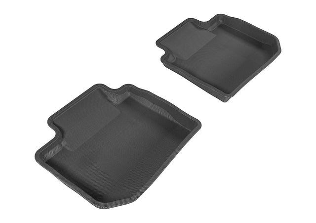 3D MAXpider Kagu Floor Mat (Black) Compatible with Subaru Impreza 2012-2021 / Subaru WRX STI 2012-2021 / Subaru XV Crosstrek 2012-2021 - Second Row