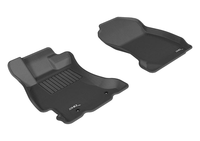 3D MAXpider Custom Fit All-Weather Floor Mat for Select Subaru Forester Models - Kagu Rubber (Black) 2014-2018 - Front Row