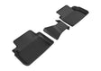 3D MAXpider Custom Fit All-Weather Floor Mat for Select Subaru Impreza/Crosstrek Models - Kagu Rubber (Black) 2017-2024 - Second Row