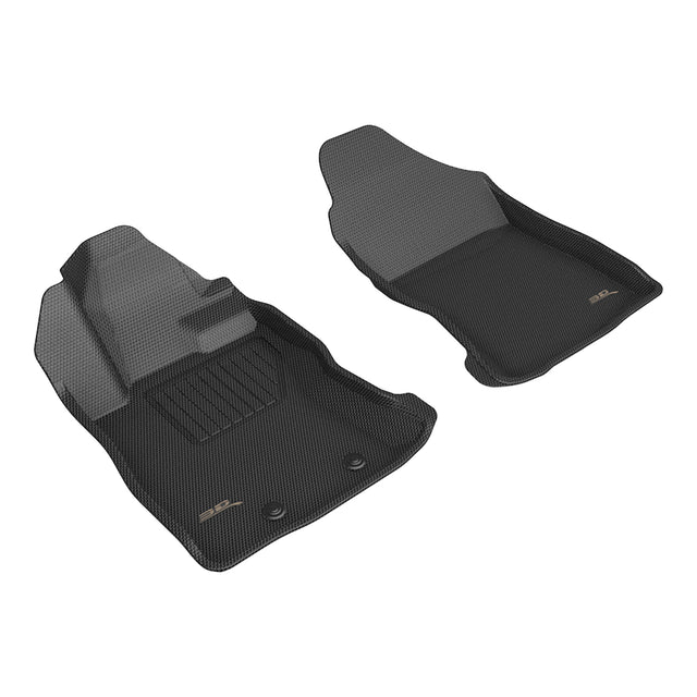 3D MAXpider Custom Fit Kagu Floor Mat (Black) Compatible with Subaru Crosstrek 2024-2026 - Front Row