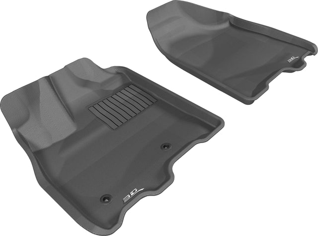 3D MAXpider L1TY13111509 Custom Fit All-Weather Floor Mat for Select Toyota Sienna Models - Kagu Rubber (Black) 2013-2020 - Front Row