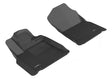 3D MAXpider Custom Fit All-Weather Floor Mat for Select Toyota Tundra Models - Kagu Rubber (Black) 2012-2021 - Front Row
