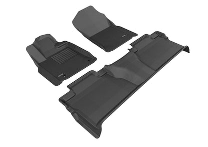 3D MAXpider Custom Fit Floor Liner Black for 2014-2021 TOYOTA TUNDRA Crew Max Cab