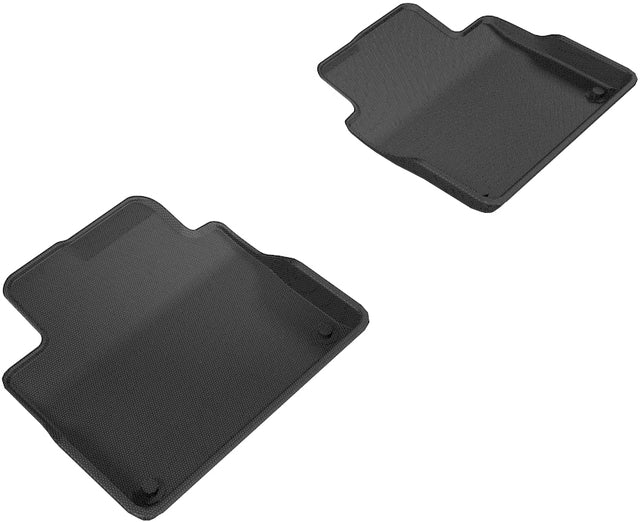 3D MAXpider Custom Fit All-Weather Floor Mat for Select Volvo S90/ V90 Models - Kagu Rubber (Black) 2017-2024 - Second Row