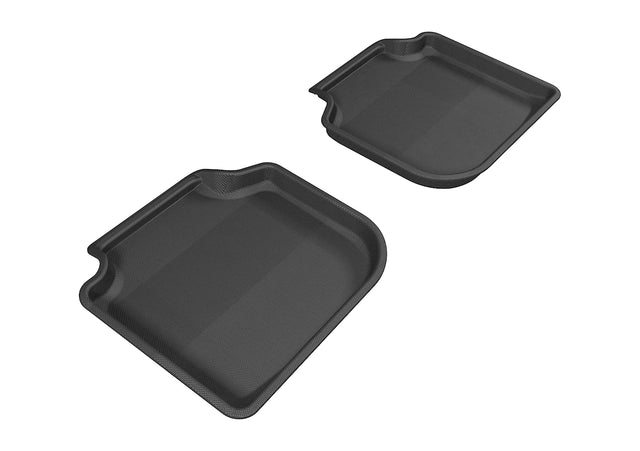3D MAXpider Custom Fit All-Weather Floor Mat for Select Volkswagen Passat Models - Kagu Rubber (Black) 2012-2019 - Second Row